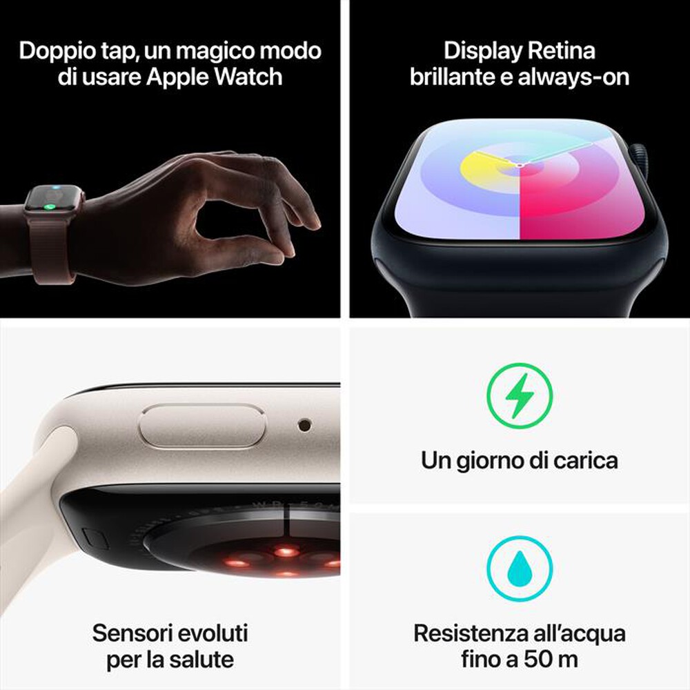 Immagine del prodotto APPLE - Watch Series 9 GPS Cassa 41mm - S/M-(PRODUCT)RED