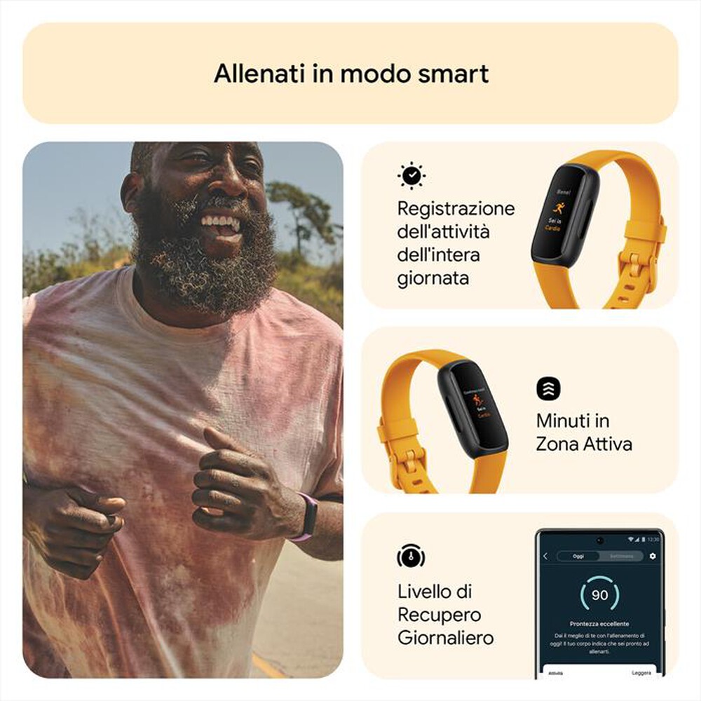 Immagine del prodotto FITBIT - INSPIRE 3 - FB424BKYW-nero/ giallo senape