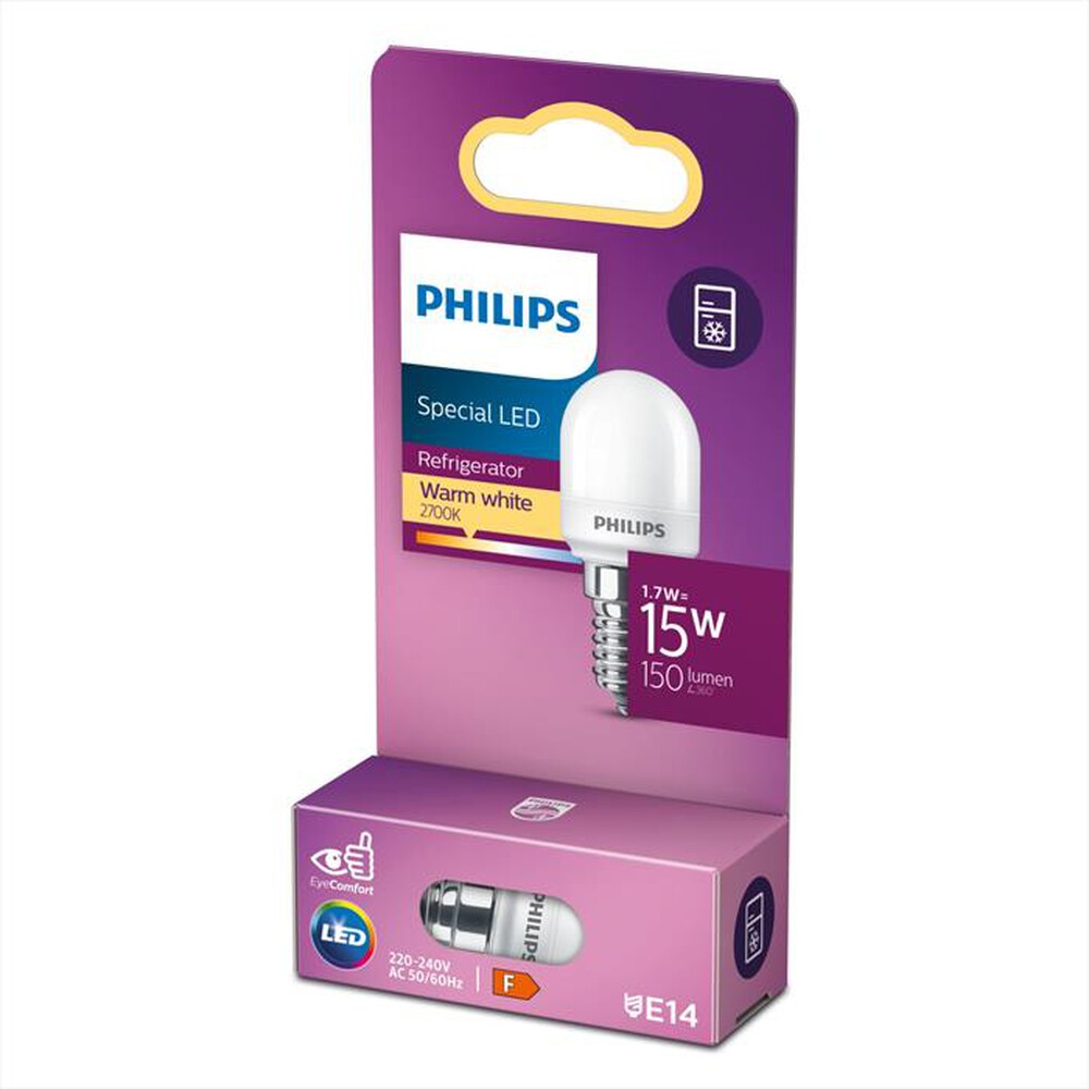 Immagine del prodotto PHILIPS - LED OLIVA E SFERA 1,7 W 15 W E14 LUCE BIANCA CALDA