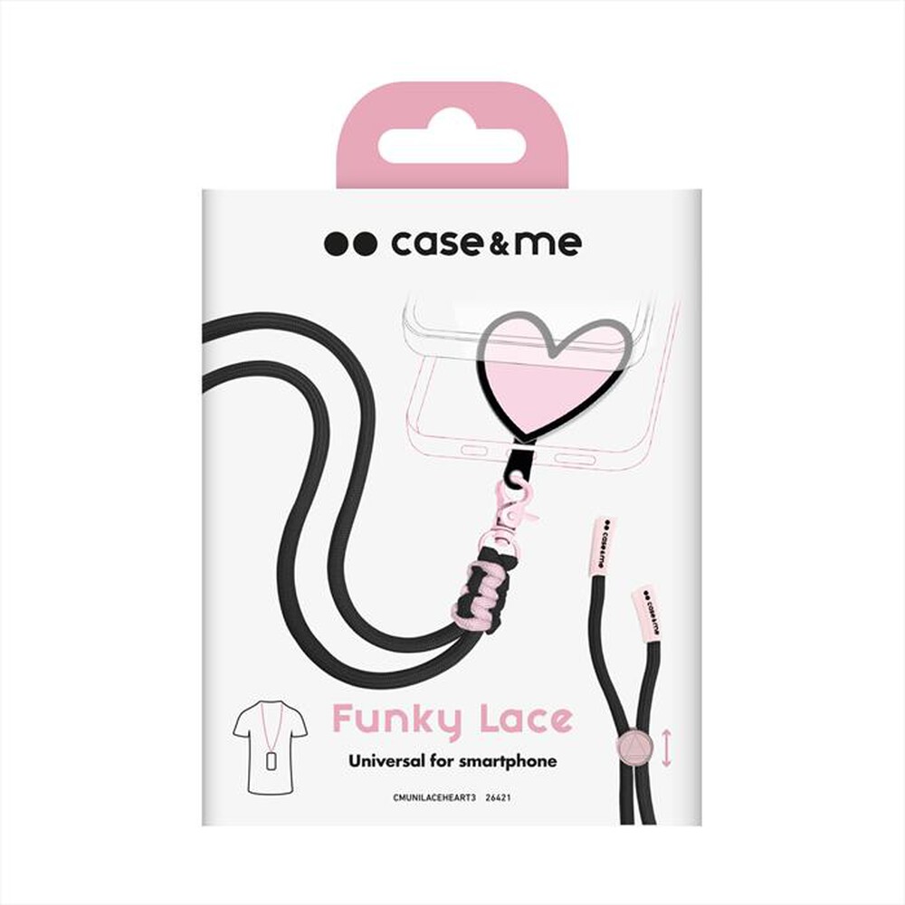 Immagine del prodotto CASEME - Laccio universale per smartphone CMUNILACEHEART3-Rosa