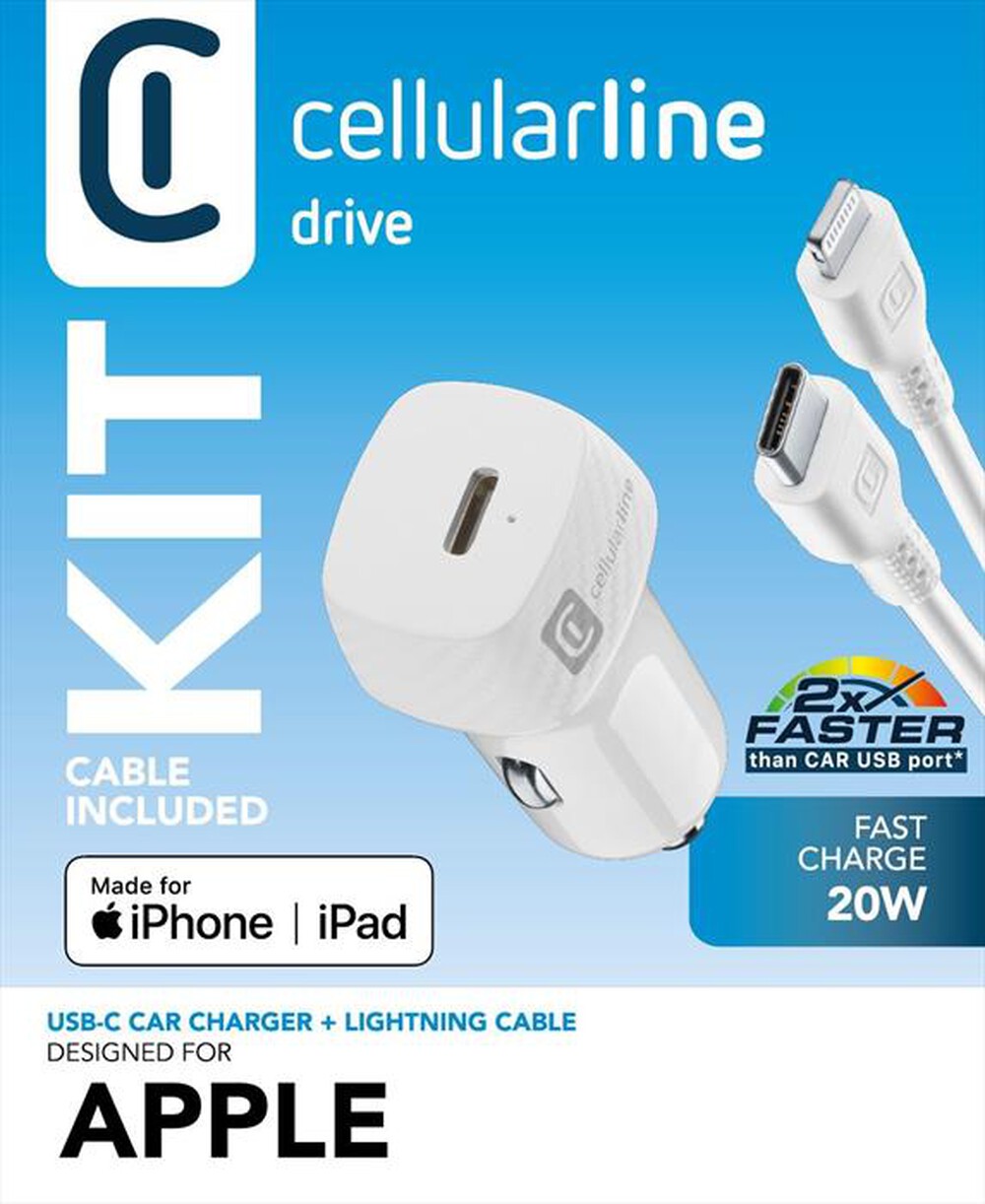Immagine del prodotto CELLULARLINE - CBRIPHKITC2LMFI20W-Bianco