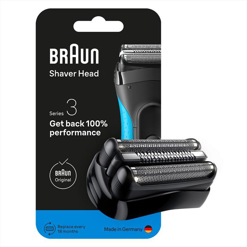 Immagine del prodotto BRAUN - Testina di Ricambio ORIGINALE MALHRREMKP 21B-NERO