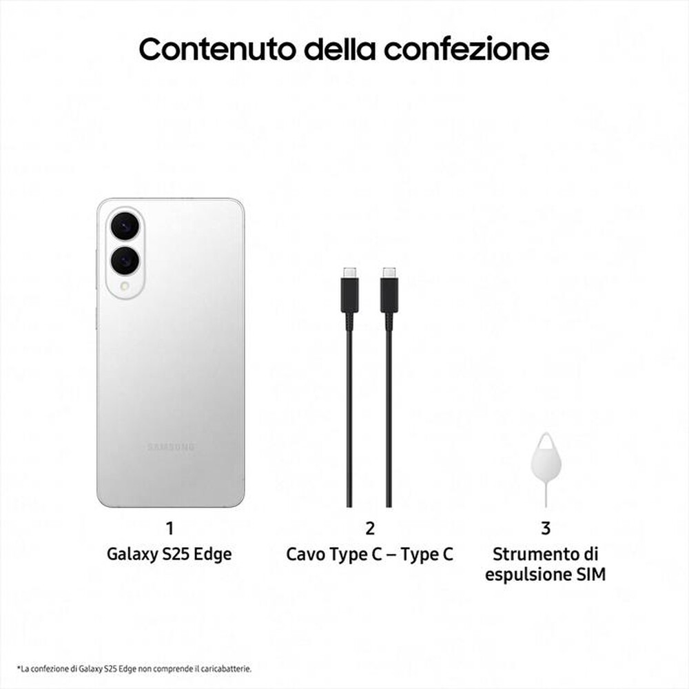 Immagine del prodotto SAMSUNG - Galaxy S25 Edge 12+512GB-Titanium Silver