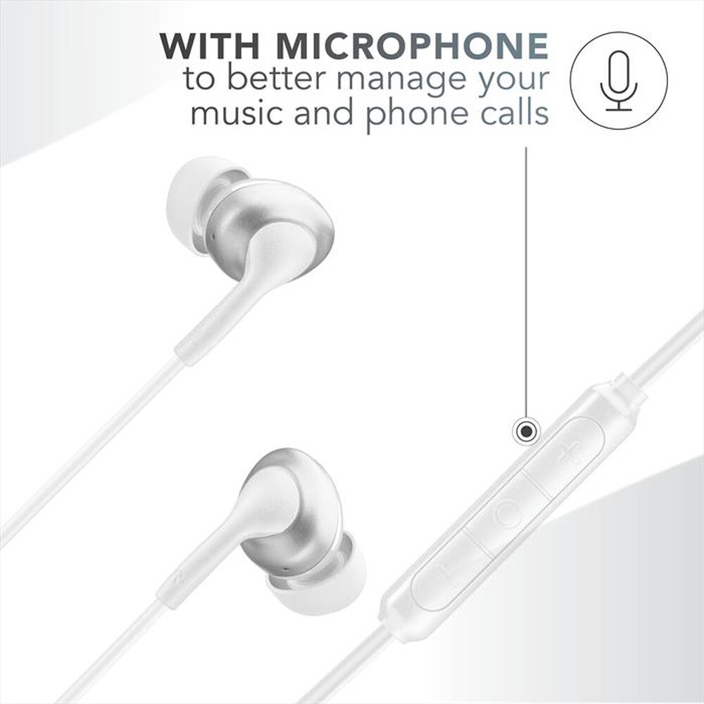 Immagine del prodotto CELLULARLINE - Auricolare cuffia AUINEARMSTYPEC2W-Bianco