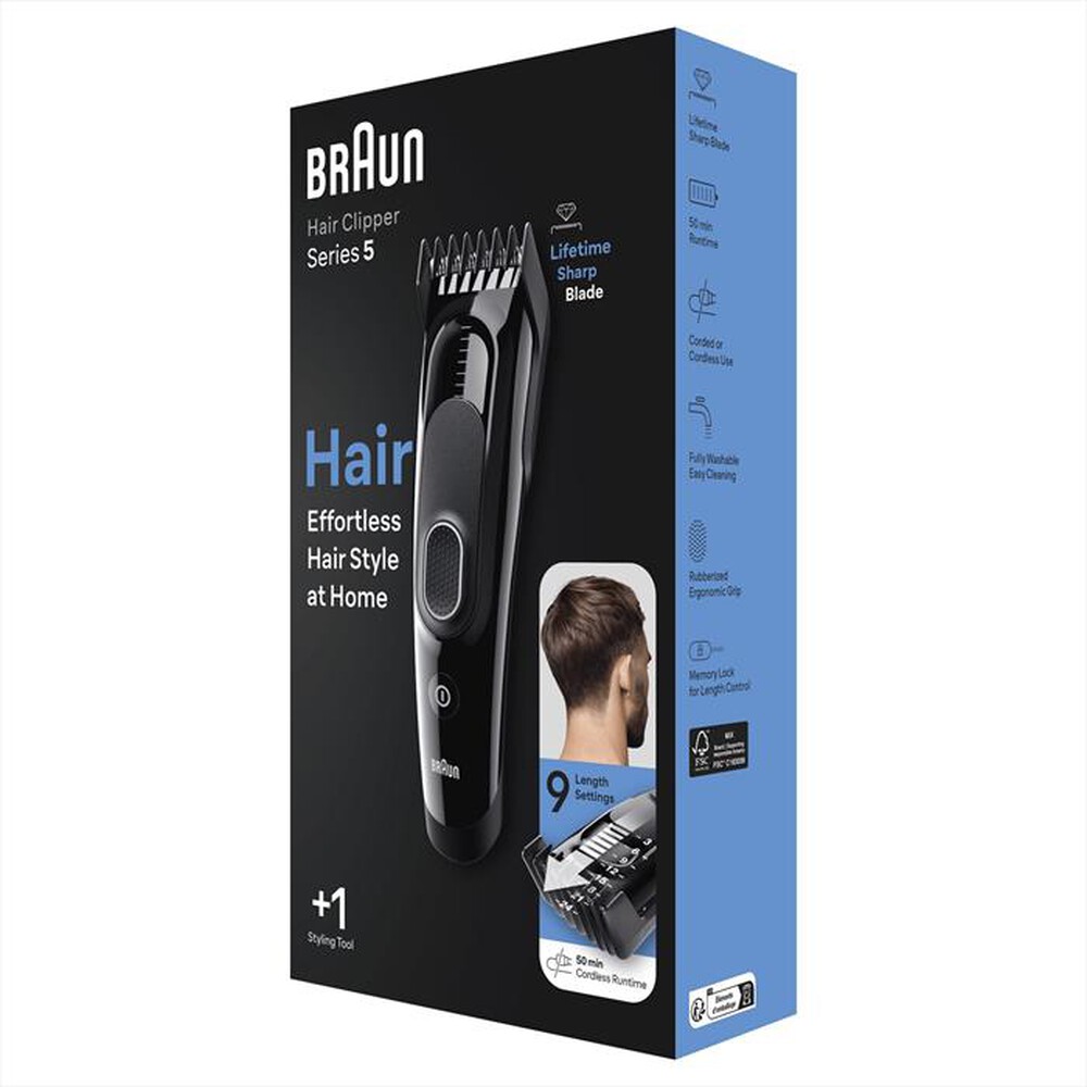 Immagine del prodotto BRAUN - Regola capelli HC5310-Black Glossy