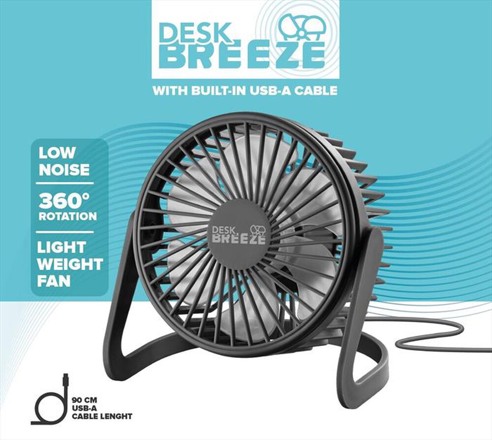 Immagine del prodotto TECH POP - Ventilatore portatile DESK BREEZE-Nero