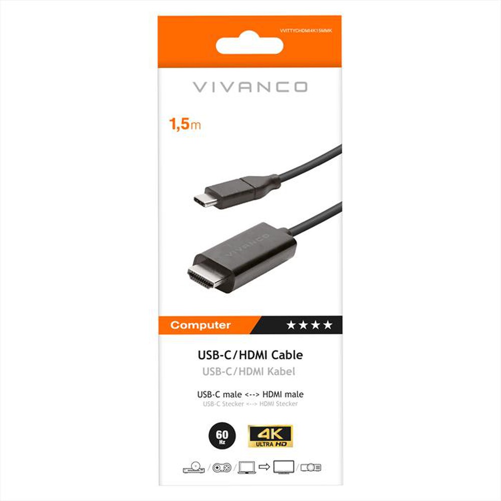 Immagine del prodotto SBS - USB Type-C -> HDMI connection 1.5 m-Nero