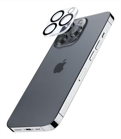CELLULARLINE - Tempered Glass CAMERALENSIPH15PRM iPhone 15Pro/Max-Trasparente