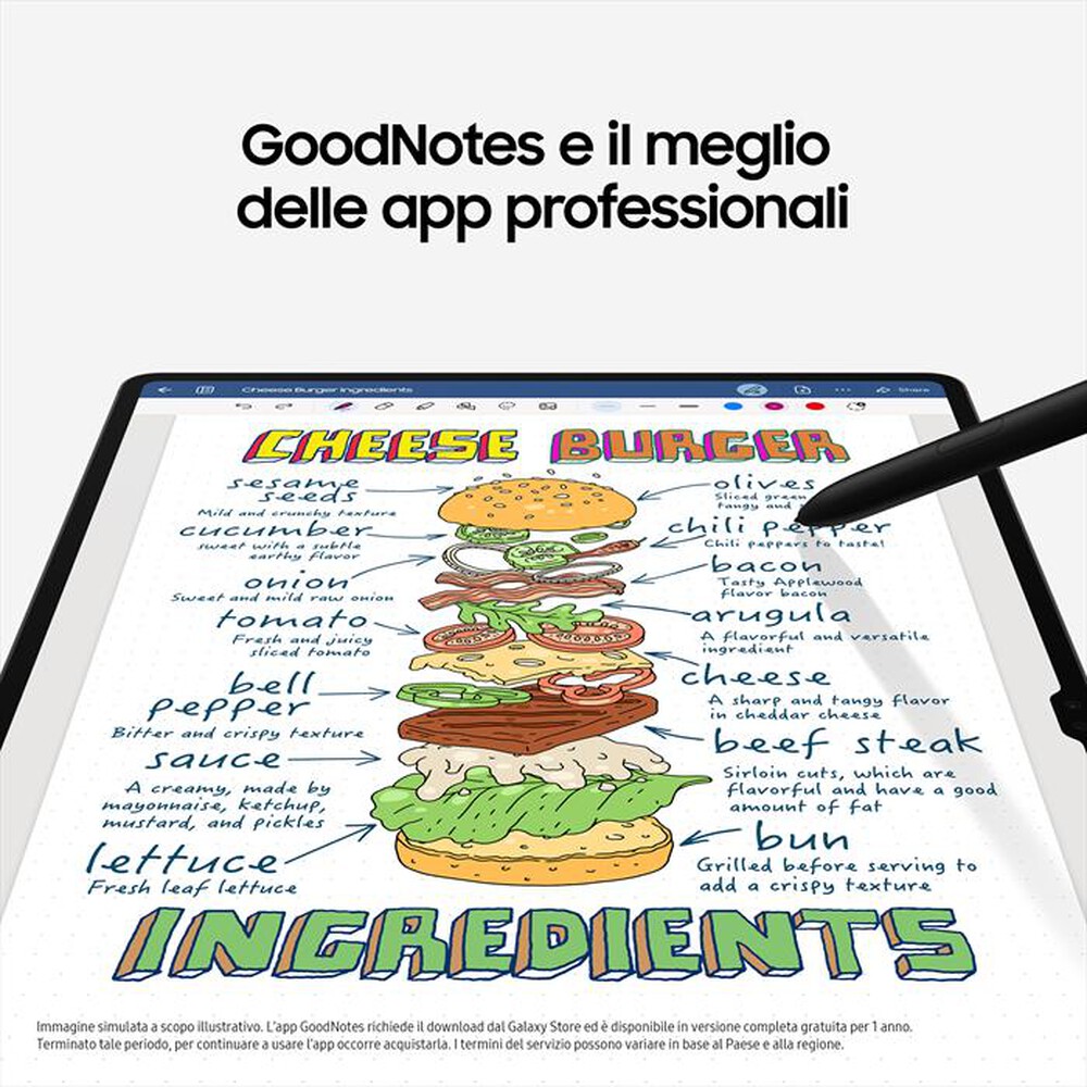 Immagine del prodotto SAMSUNG - Galaxy Tab S9+ Wi-Fi (12GB / 256GB)-Graphite