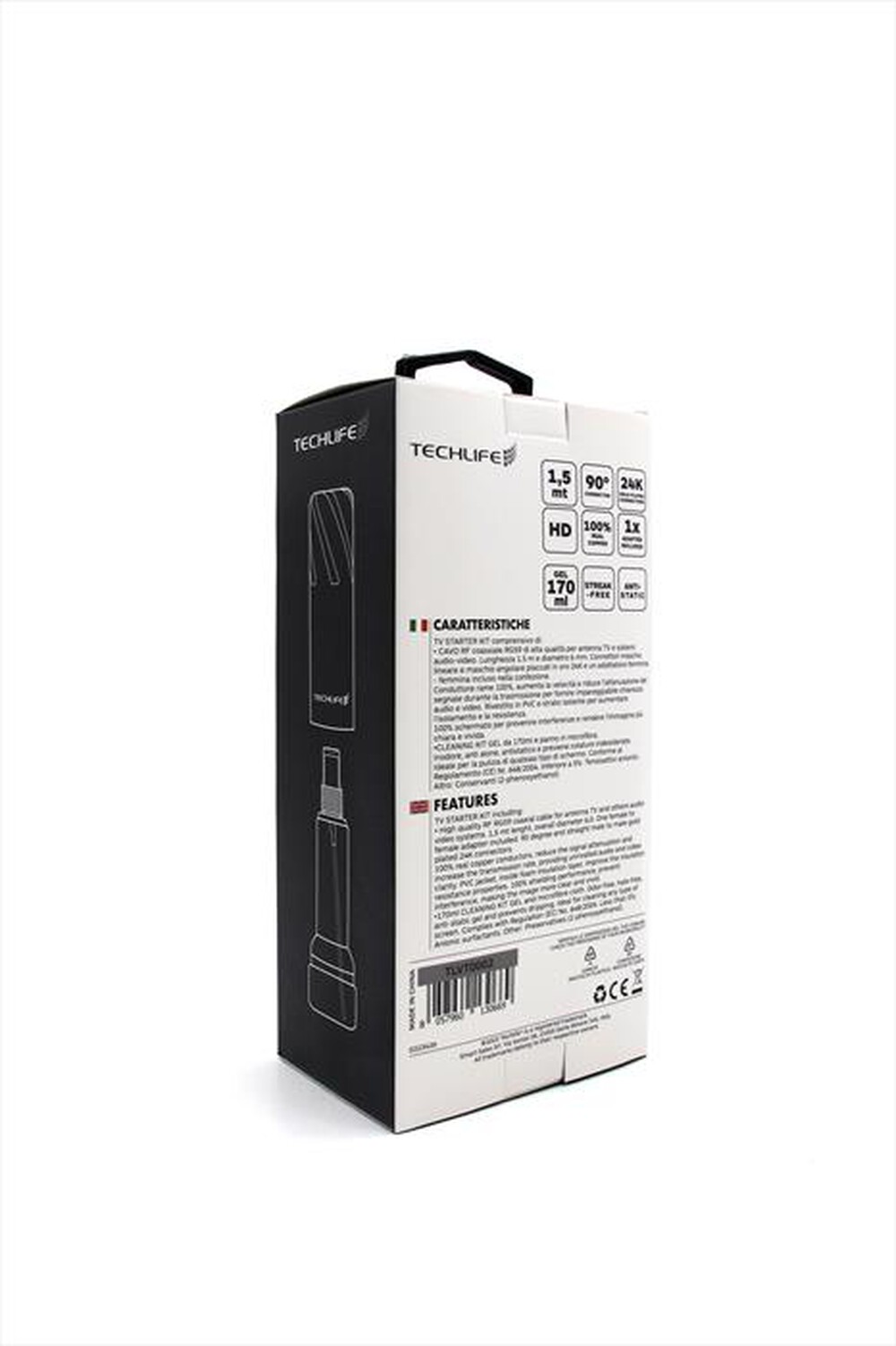 Immagine del prodotto TECHLIFE - Starter Kit TLVT0002 Cavo antenna + gel