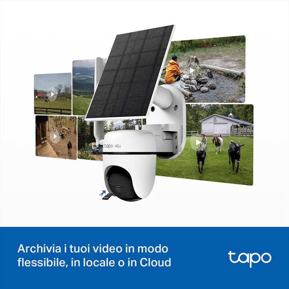 Immagine del prodotto TP-LINK - Telecamera di sorveglianza SOLAR-POWERED PAN/TILT-Bianco