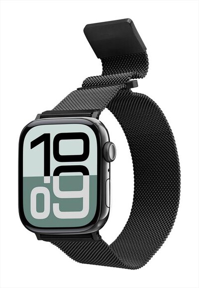 CELLULARLINE - Cinturino acciaio STEELAPPWATCH3840K Apple Watch-Nero