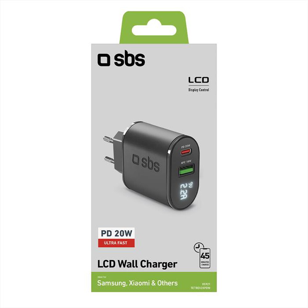 Immagine del prodotto SBS - Travel charger TETREV20PDW-Nero