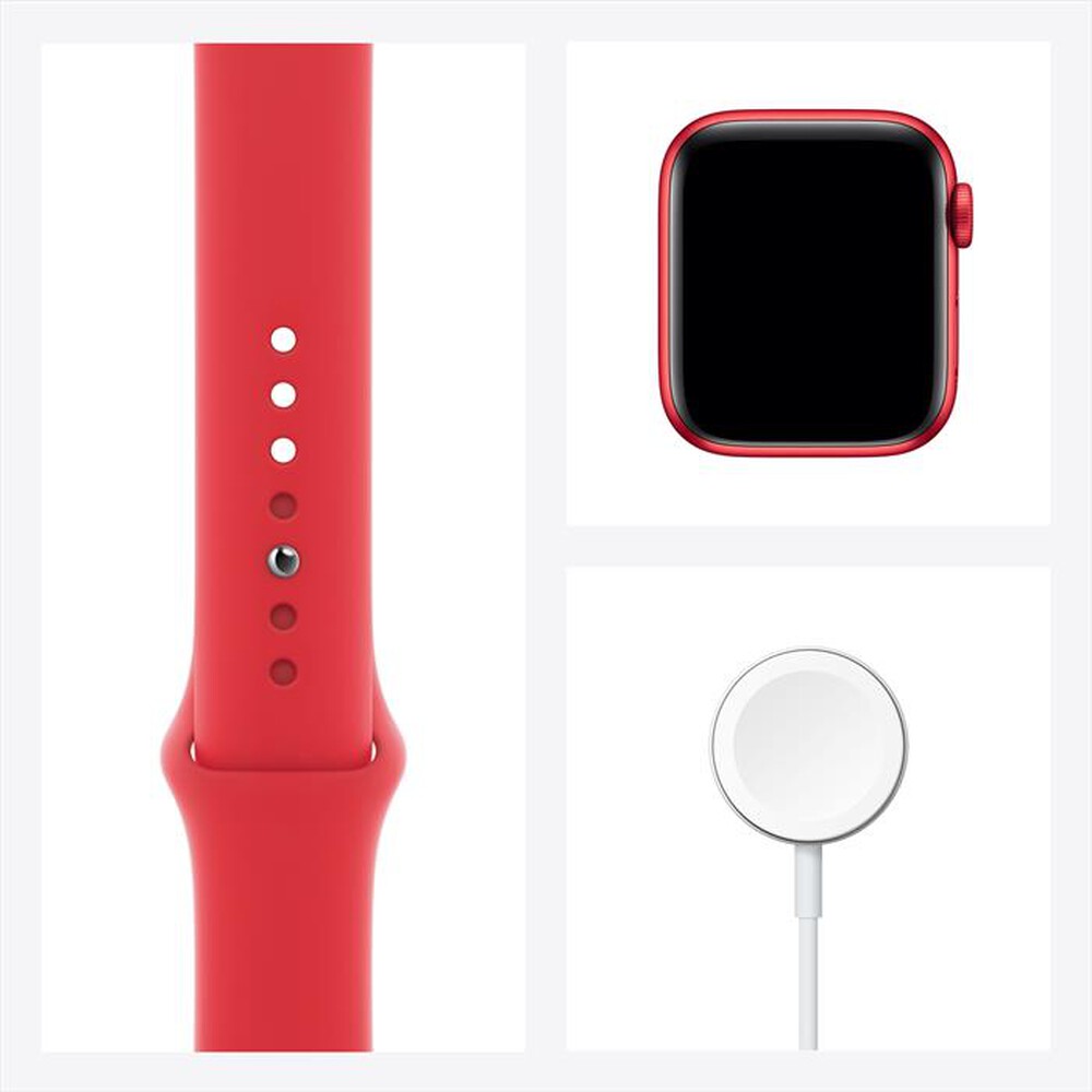 Immagine del prodotto APPLE - Watch Series 6 GPS+Cellular 40mm Allum Rosso-Cinturino Sport Rosso