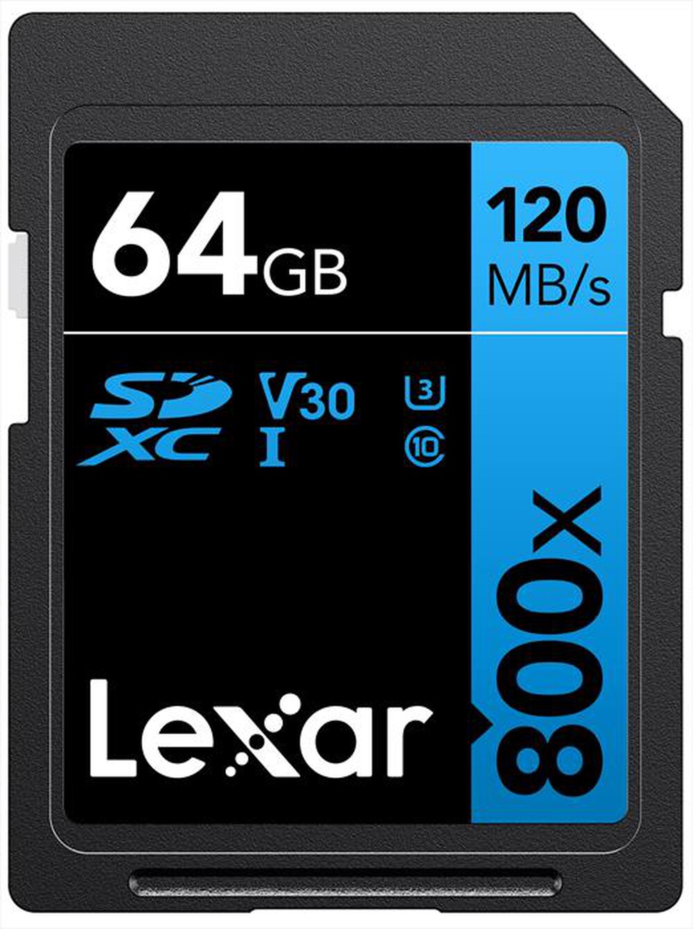 Immagine del prodotto LEXAR - 64GB SDXC PROFESSIONAL 800X-Black/Blue