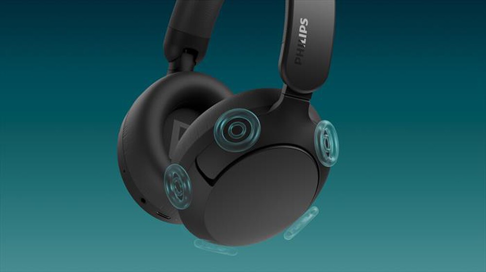 Immagine del prodotto PHILIPS - Cuffie a padiglione chiuso TAH6000BK/00-Black