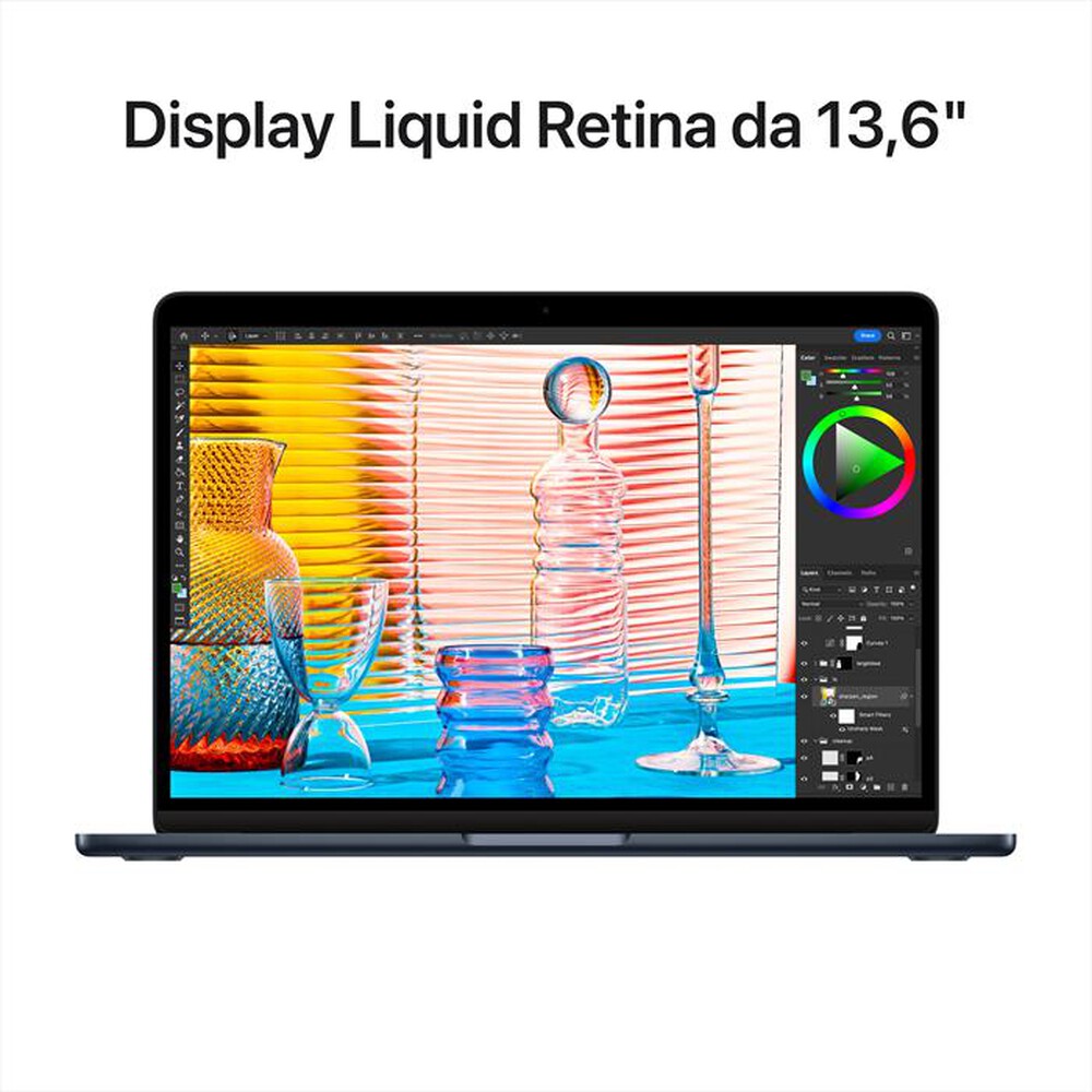 Immagine del prodotto APPLE - MacBook Air 13 M2 8-core CPU 8-core GPU 256GB SSD-Mezzanotte