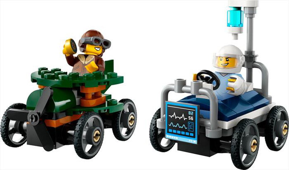 Immagine del prodotto LEGO - CITY Veicoli da corsa aereo letto d&rsquo;ospedale 60459
