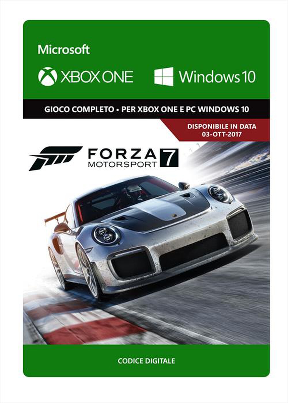 Immagine del prodotto MICROSOFT - Forza Motorsport 7 Standard Edit - XBoxOne-PC - 