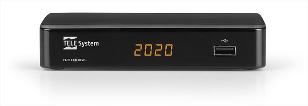 Immagine del prodotto TELESYSTEM - TS FACILE ZAPPER T2 HEVC DISPLAY TLC TASTI GRANDI-BLACK