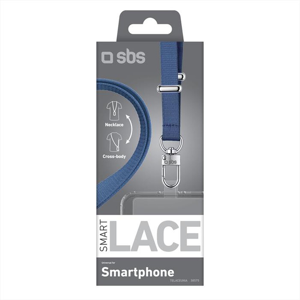 Immagine del prodotto SBS - Laccetto piatto universale per smartphone-Azzurro