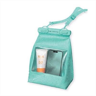 CASEME - Water bag 2L con tracolla-verde acqua