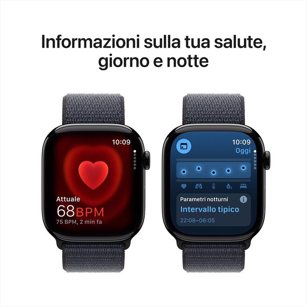 Immagine del prodotto APPLE - Watch Series 10 GPS 46mm Alluminio-Jet Black - Sport Loop Ink