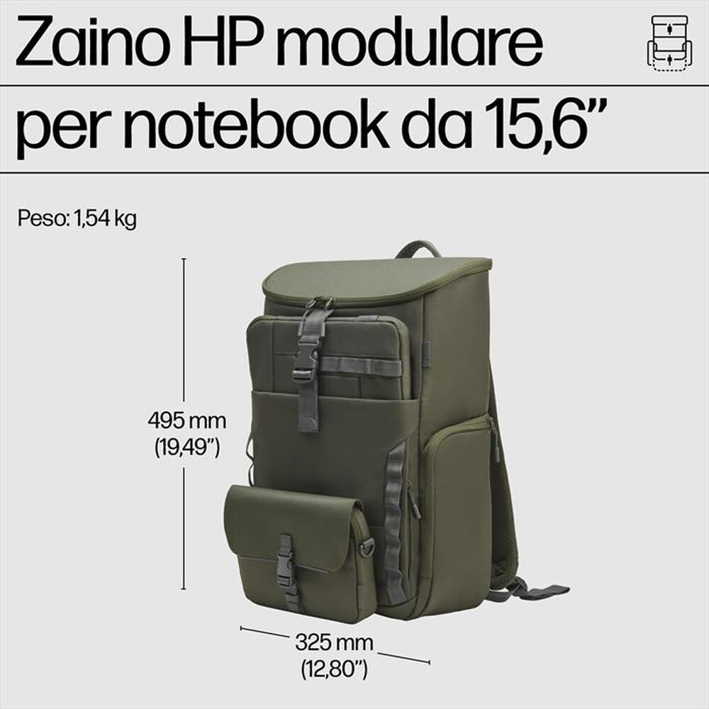 Immagine del prodotto HP - ZAINO MODULAR per notebook fino a 15,6"-Verde