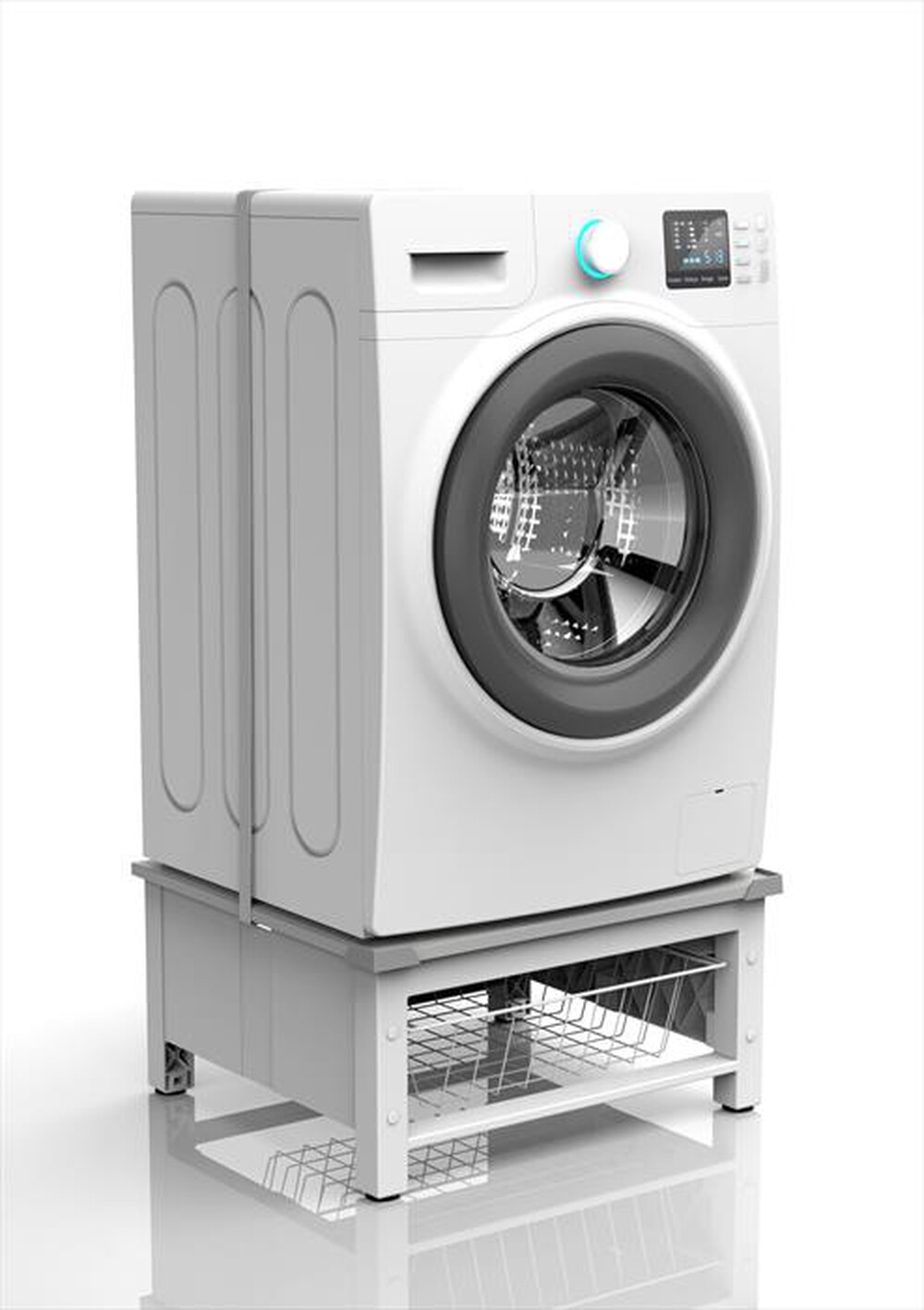 Immagine del prodotto MELICONI - BASE SPACE BASKET-Struttura bianca, ripiano grig