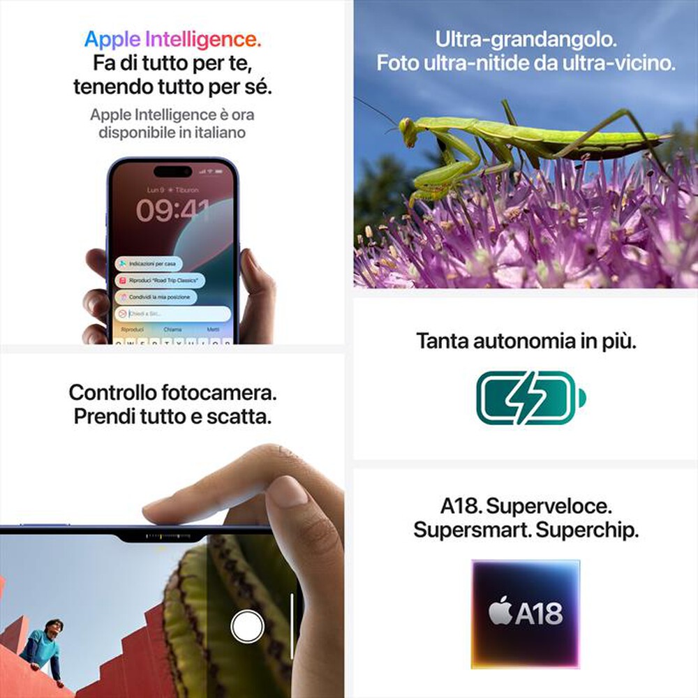 Immagine del prodotto APPLE - iPhone 16 128GB-Nero