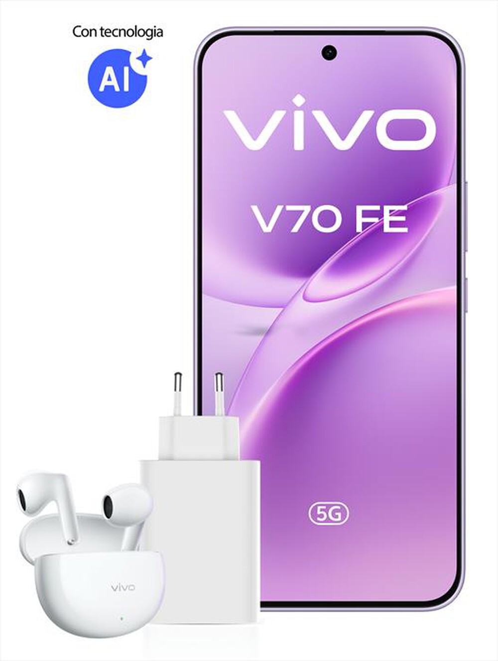 Immagine del prodotto VIVO MOBILE - Smartphone V70 FE 8+512 SPECIAL PACK-Muse Purple