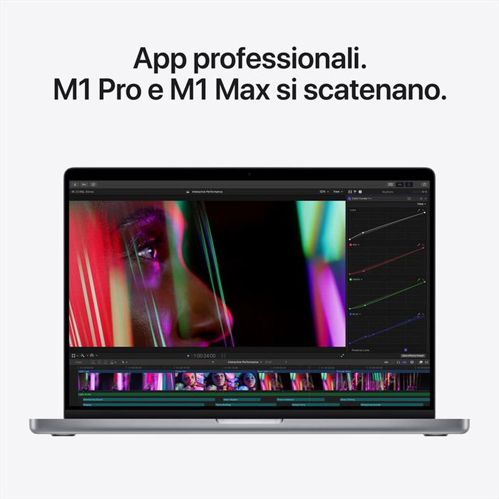 Immagine del prodotto APPLE - MacBook Pro 16"  M1 Max  10-core  32-core, 1TB SSD-Grigio Siderale