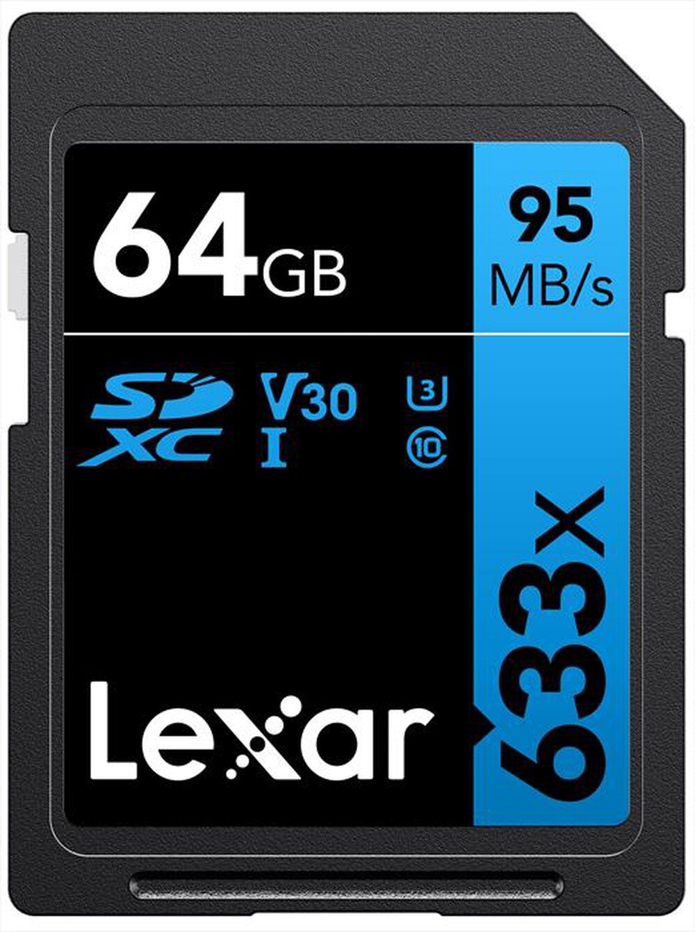 Immagine del prodotto LEXAR - 64GB 633X PRO SDXC U1 CL.10 UHS-1-Black/Blue