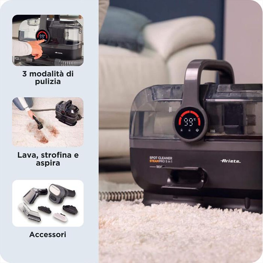 Immagine del prodotto ARIETE - SPOT CLEANER STEAM PRO 5IN1 2484-Nero