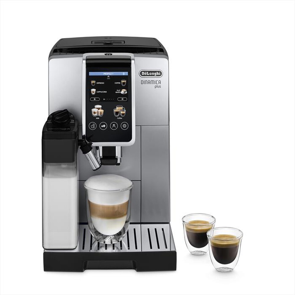 DE LONGHI - Macchina da Caff&eacute; Dinamica Plus ECAM380.85.SB-Grigio Nero