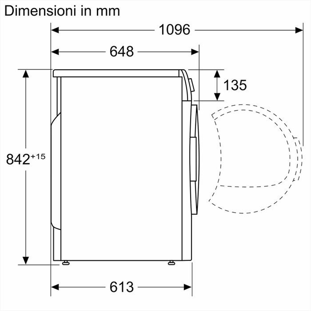 Immagine del prodotto BOSCH - Asciugatrice Serie 6 WQG233DRIT 8Kg Classe C-Grigio antracite