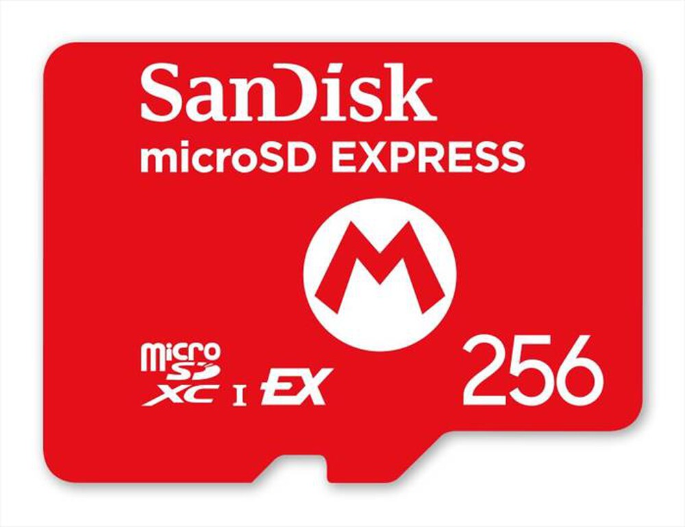 Immagine del prodotto NINTENDO - MICROSD EXPRESS 256GB SANDISK PER NINTENDO SWITCH2-Rosso