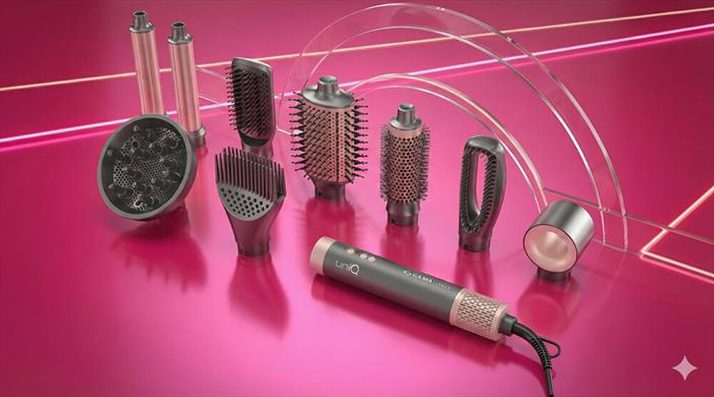 Immagine del prodotto GAMA - MULTISTYLER UNIQ FLOW 9 ACCESSORI-grigio e rosa