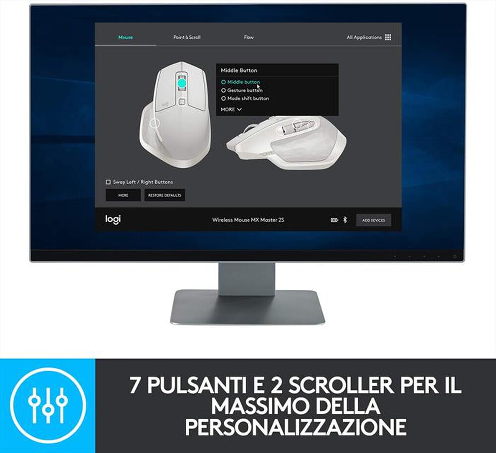 Immagine del prodotto LOGITECH - Mx Master 2S Graphite-Graphite