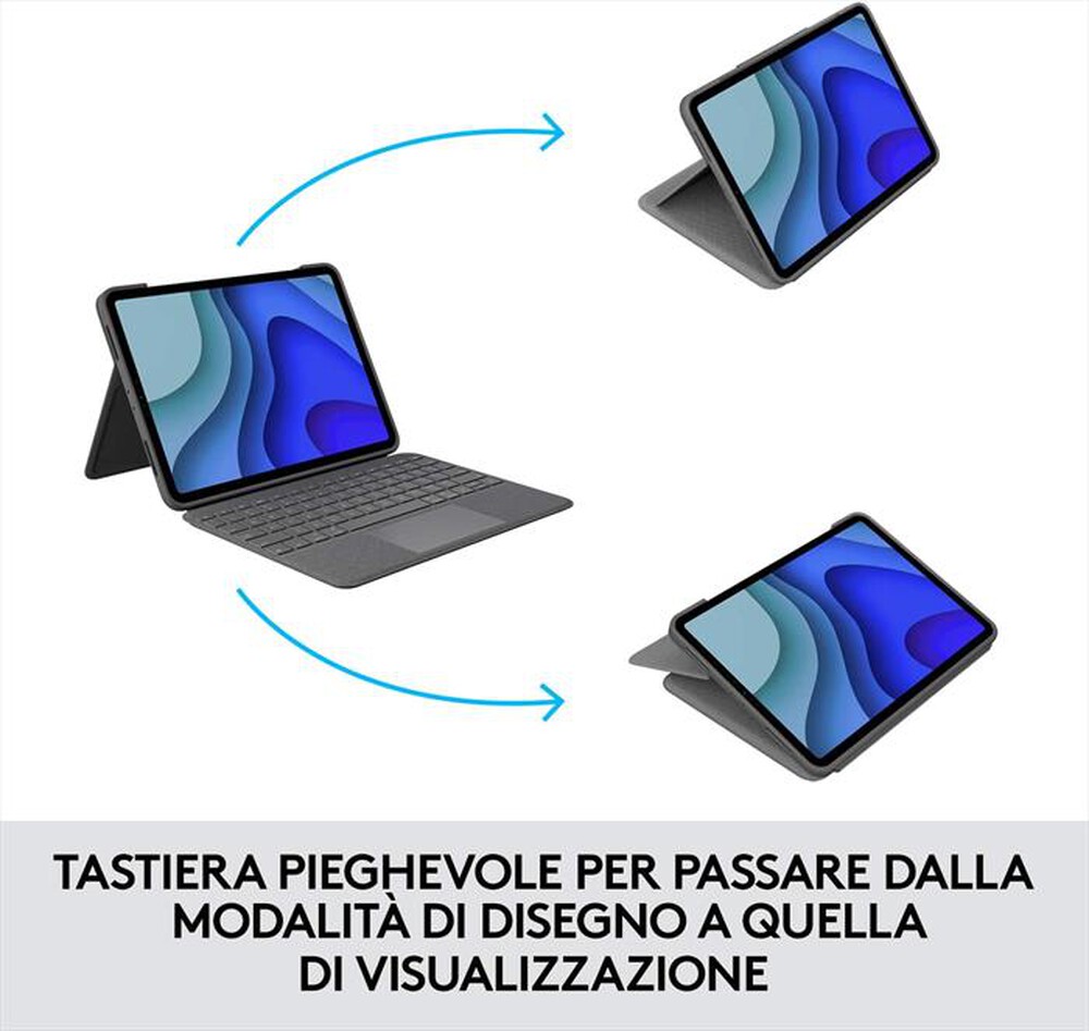 Immagine del prodotto LOGITECH - Folio Touch for iPad Pro 11-inch - GREY - ITA - OT-Grigio