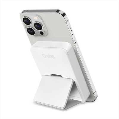 SBS - Powerbank TEBB5000MAGSTANDW-Bianco