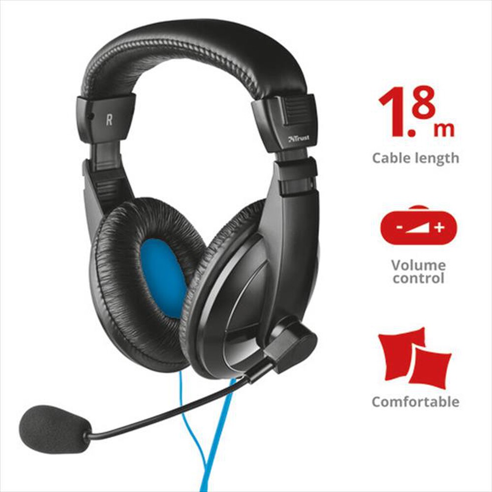 Immagine del prodotto TRUST - QUASAR  HEADSET-Black