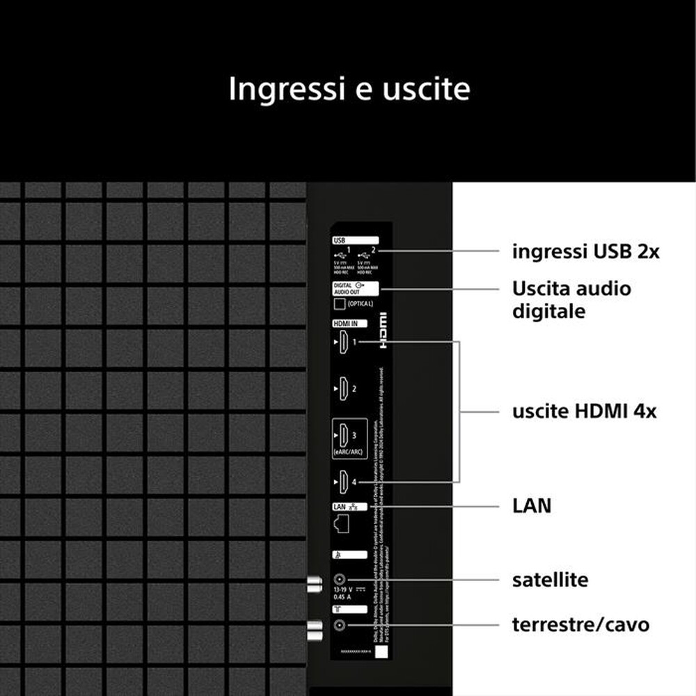 Immagine del prodotto SONY - Smart TV LED UHD 4K 43" K43S25M2PB.CEI-NERO