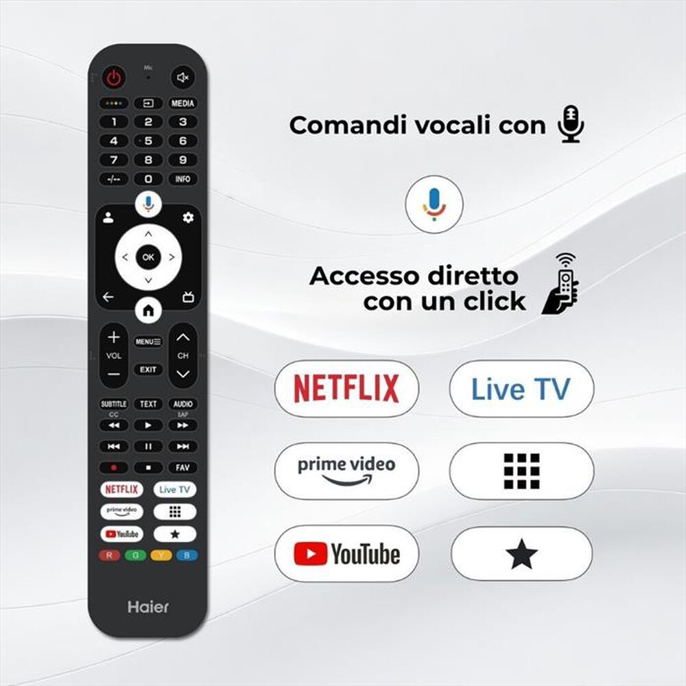 Immagine del prodotto HAIER - Smart TV QLED UHD 4K 43" H43S80GUX-Nero