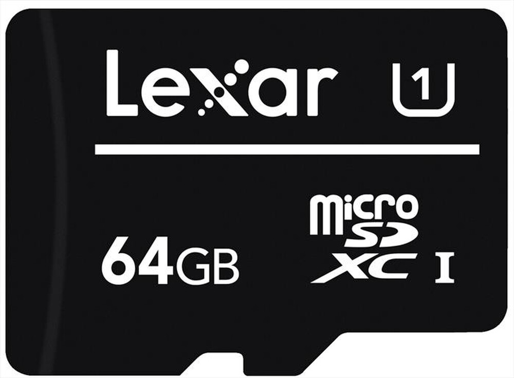 Immagine del prodotto LEXAR - 64GB MICROSDXC CL 10 NO ADAPTER-Black