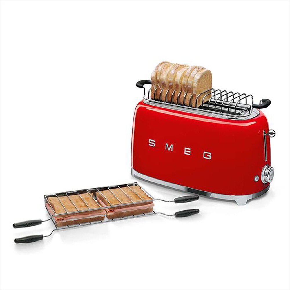 Immagine del prodotto SMEG - Tostapane 50's Style 2x4 fette &ndash; TSF02RDEU-rosso