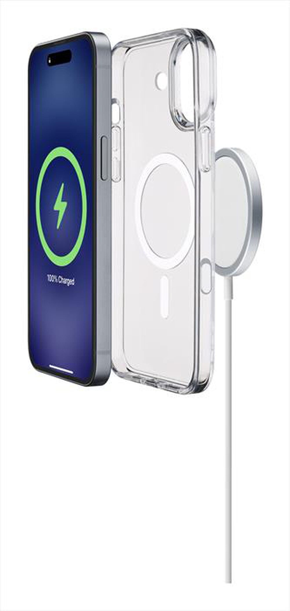 Immagine del prodotto CELLULARLINE - Cover case GLOSS MAG per iPhone16 Plus-Transparent