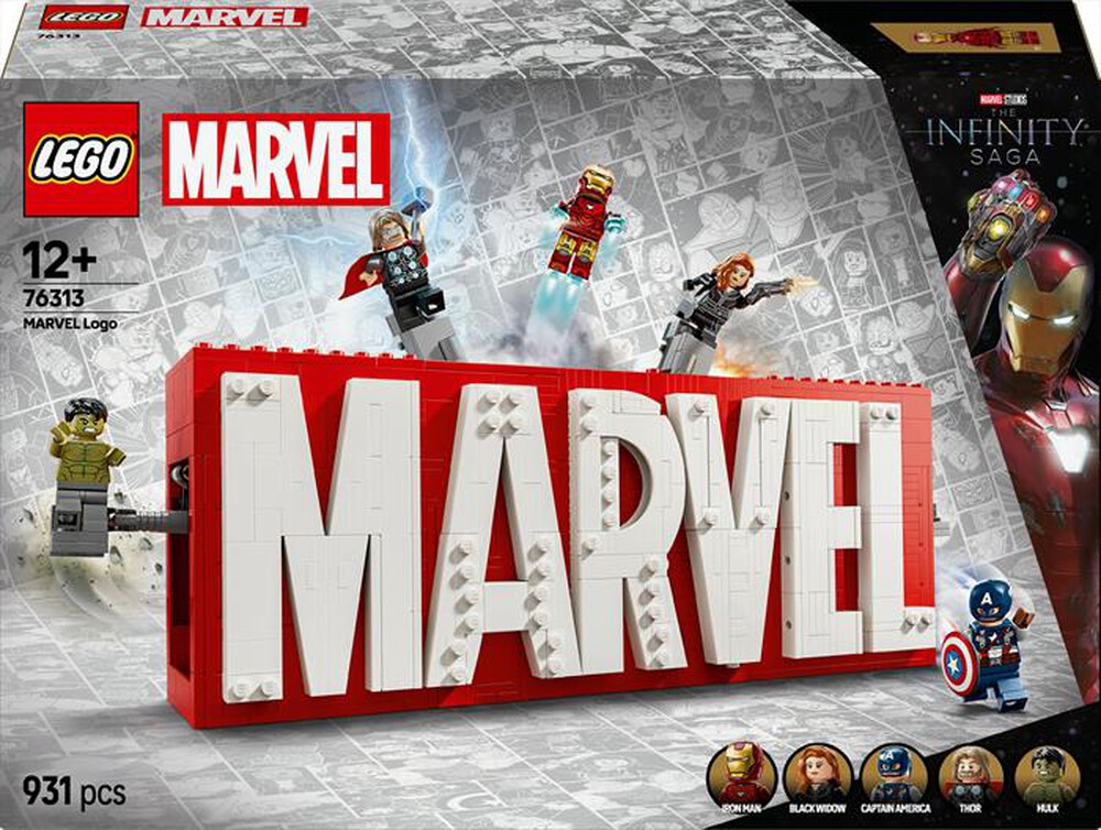 Immagine del prodotto LEGO - SUPER HEROES MARVEL Logo e Minifigure MARVEL 76313