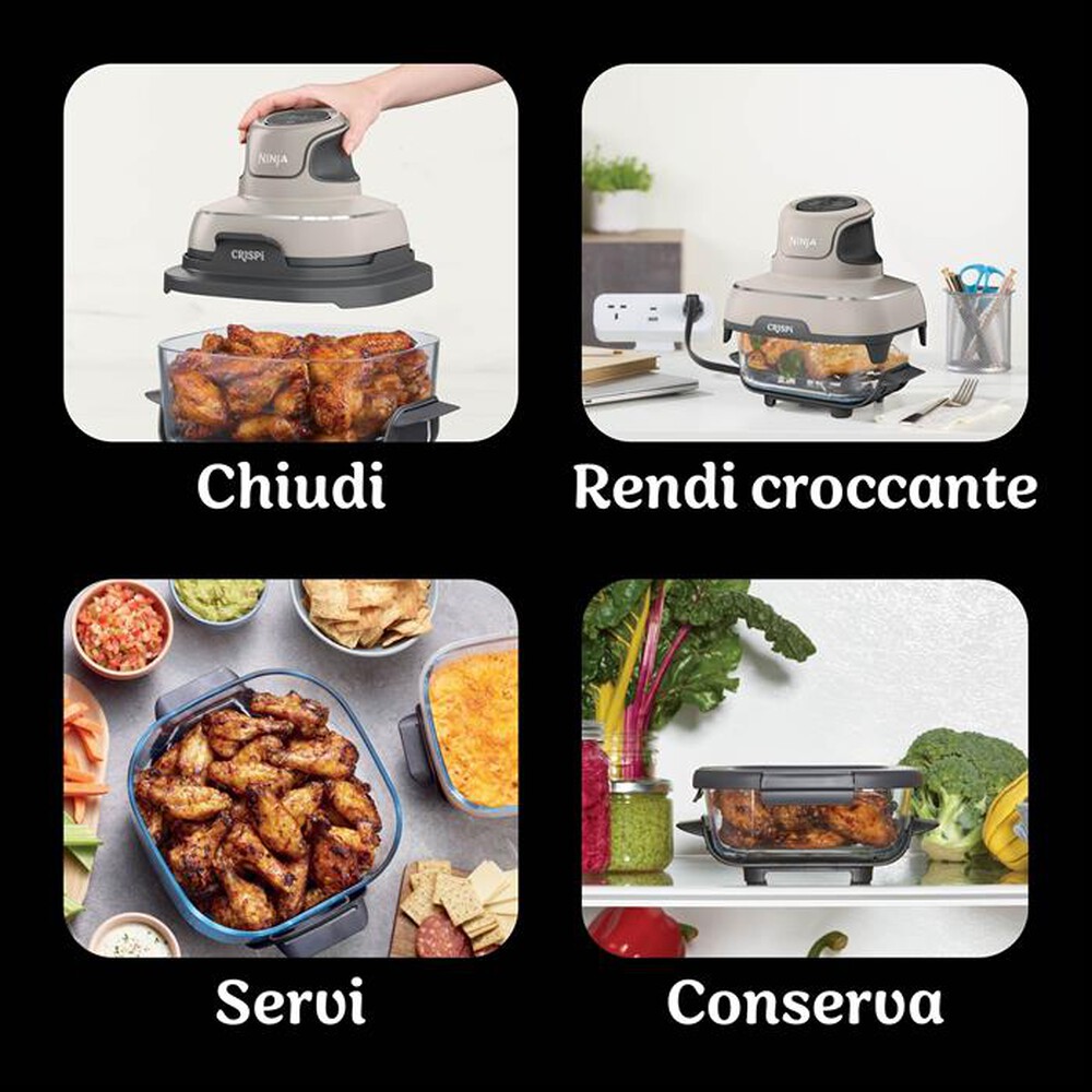 Immagine del prodotto NINJA - Friggitrice ad aria portatile Crispi FN101EUST-Tortora