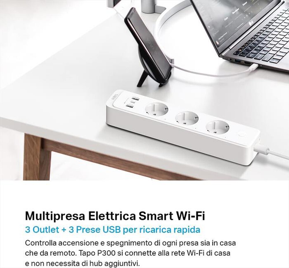 Immagine del prodotto TP-LINK - TAPO P300 SMART WI-FI POWER STRIP